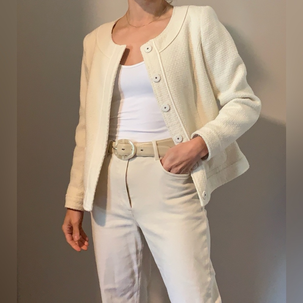Banana Republic Cream Blazer
